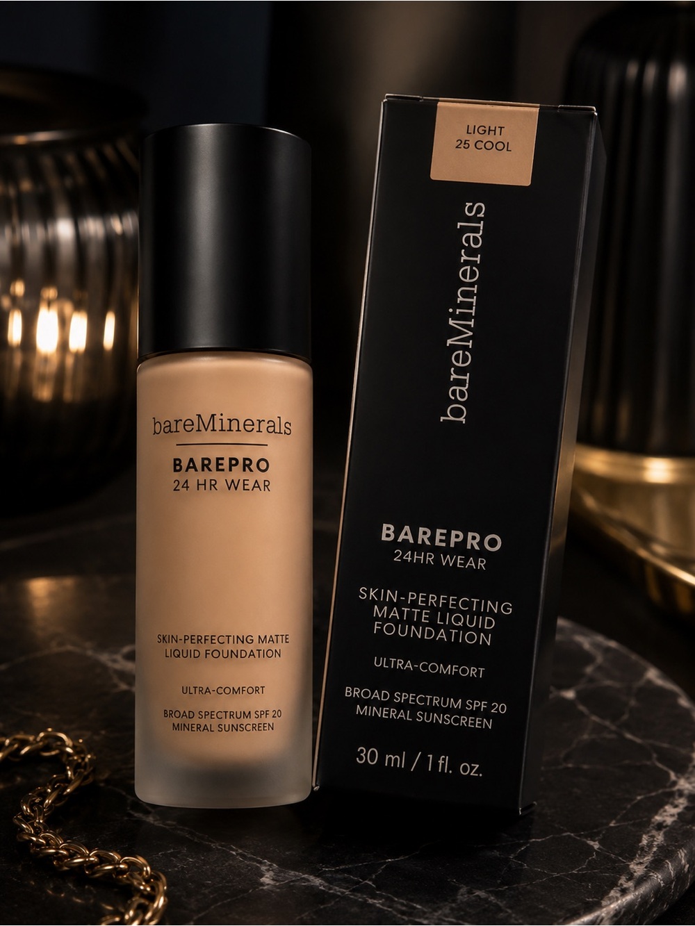 bareMinerals BAREPRO Matte Liquid Foundation — Light 25 Cool (Beige)